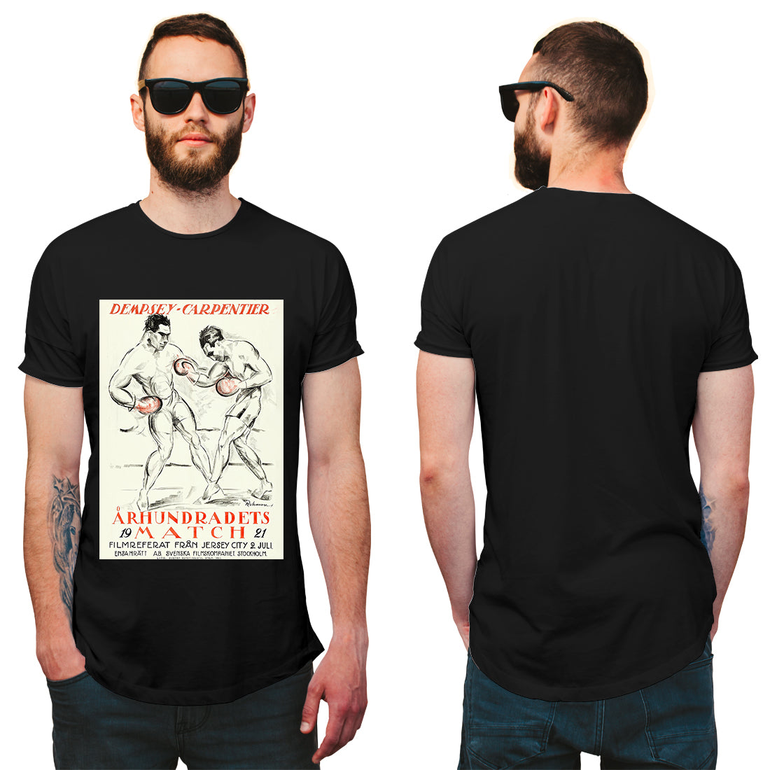 Boxing Poster Dempsey Vs. Carpentier T-Shirt
