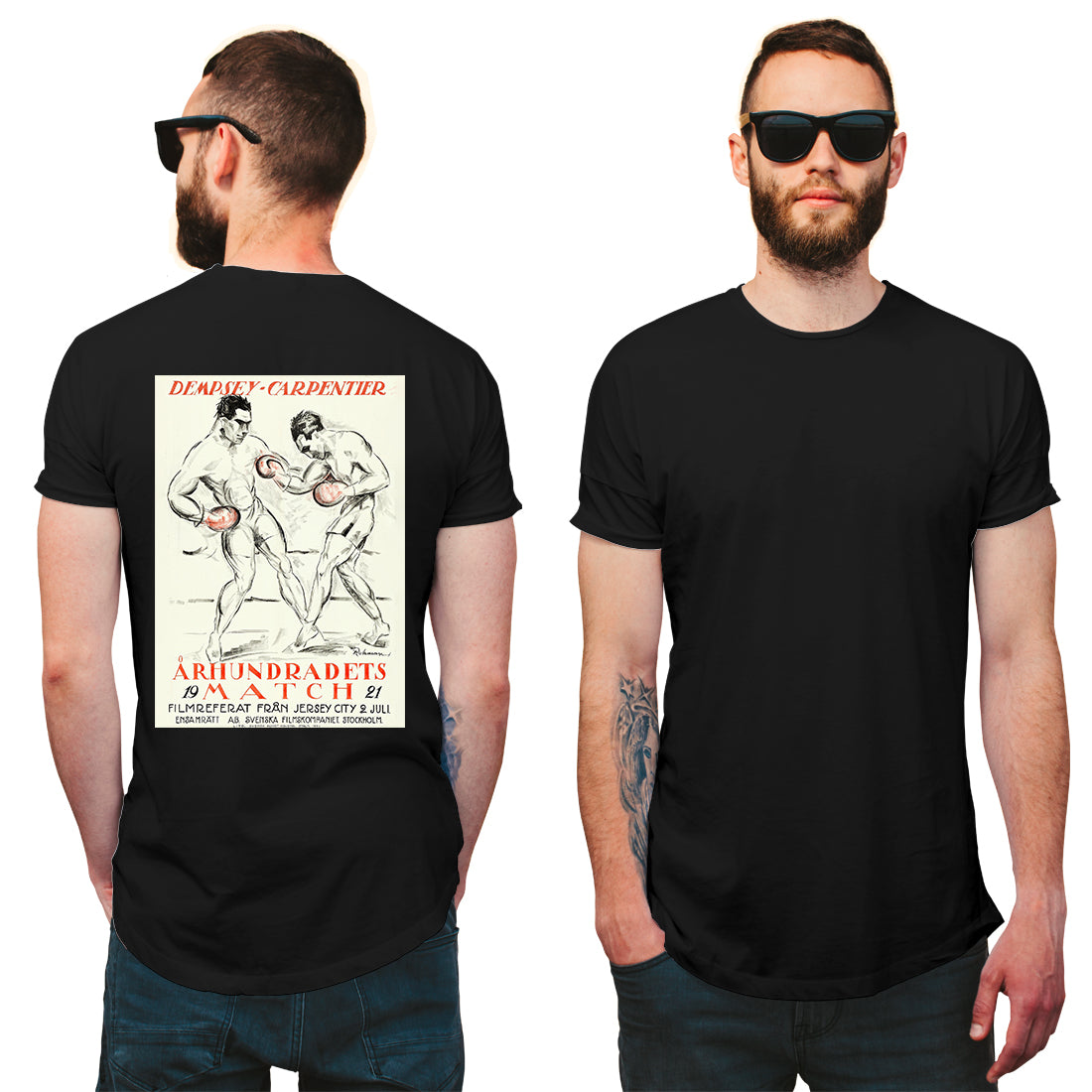 Boxing Poster Dempsey Vs. Carpentier T-Shirt