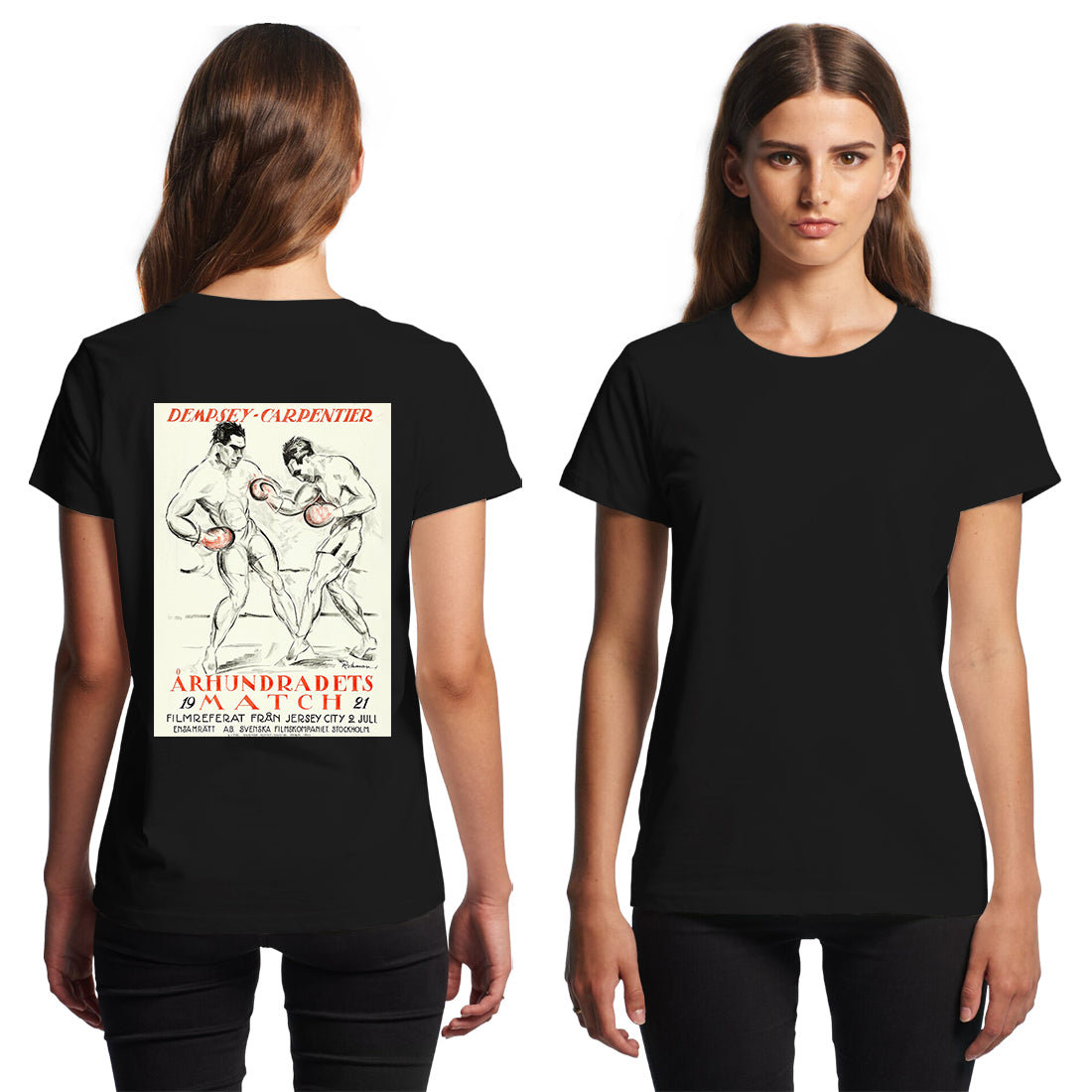 Boxing Poster Dempsey Vs. Carpentier T-Shirt