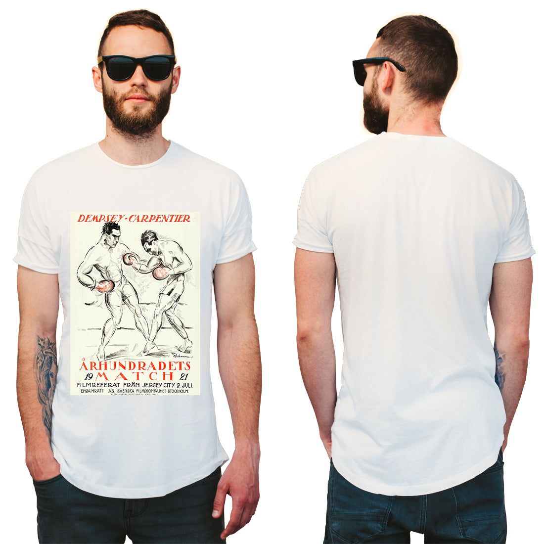 Boxing Poster Dempsey Vs. Carpentier T-Shirt