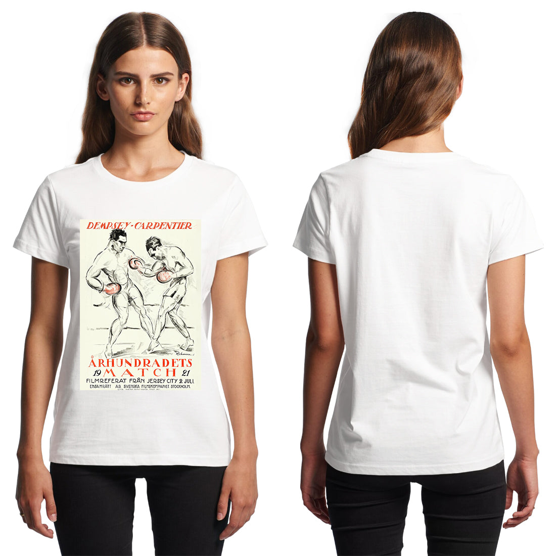 Boxing Poster Dempsey Vs. Carpentier T-Shirt