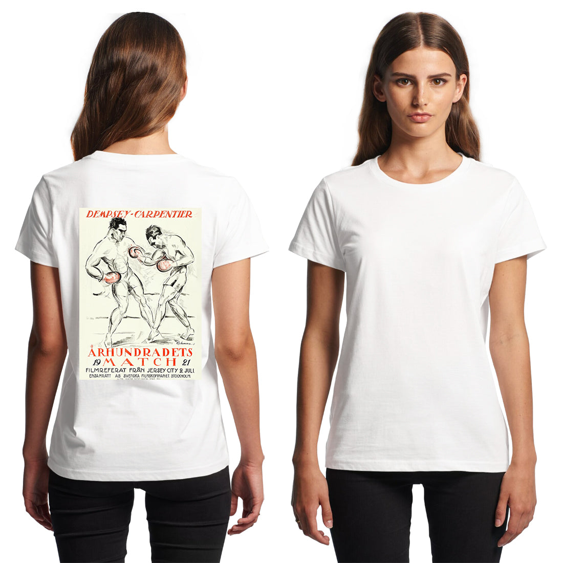Boxing Poster Dempsey Vs. Carpentier T-Shirt