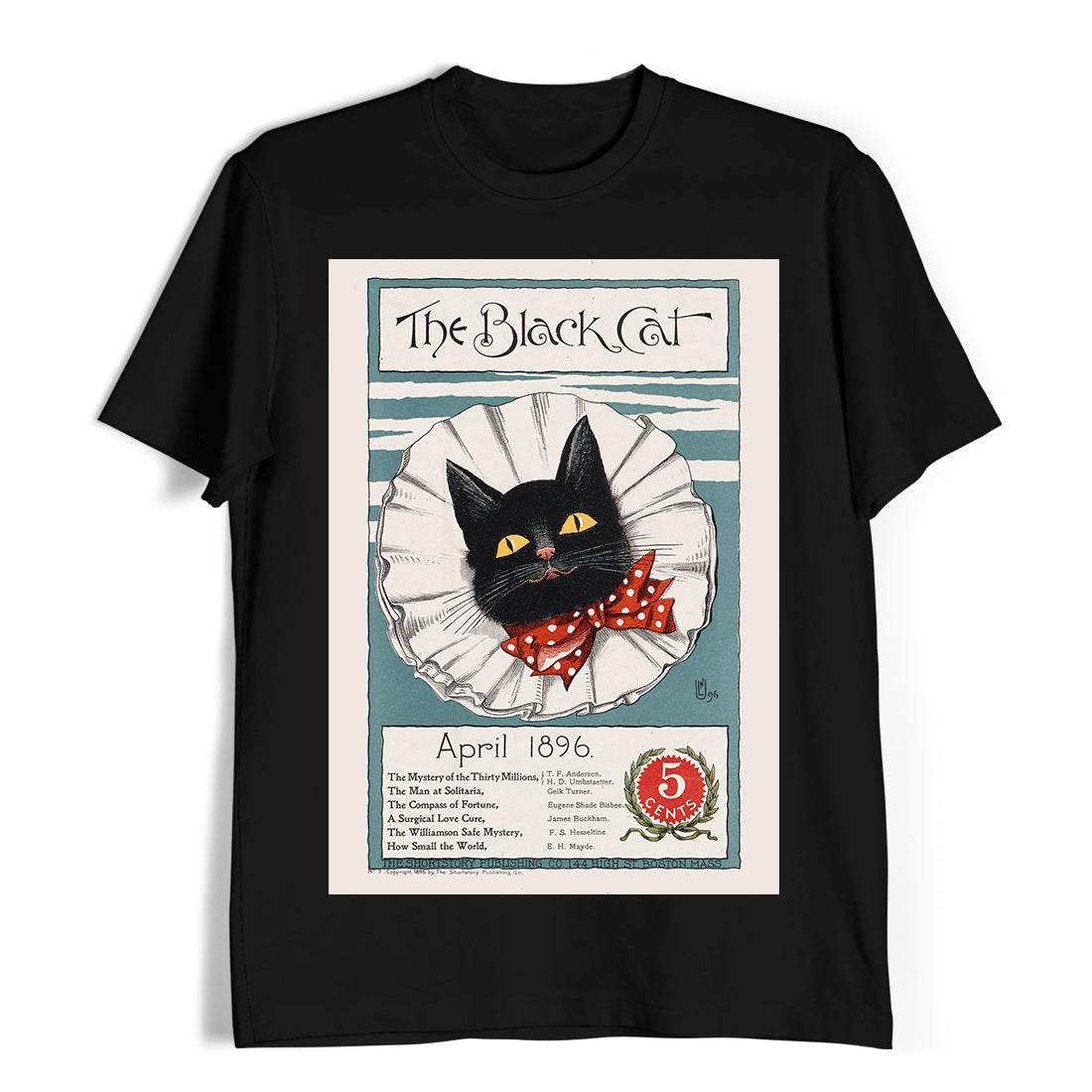 The black cat, April 1896 T-Shirt