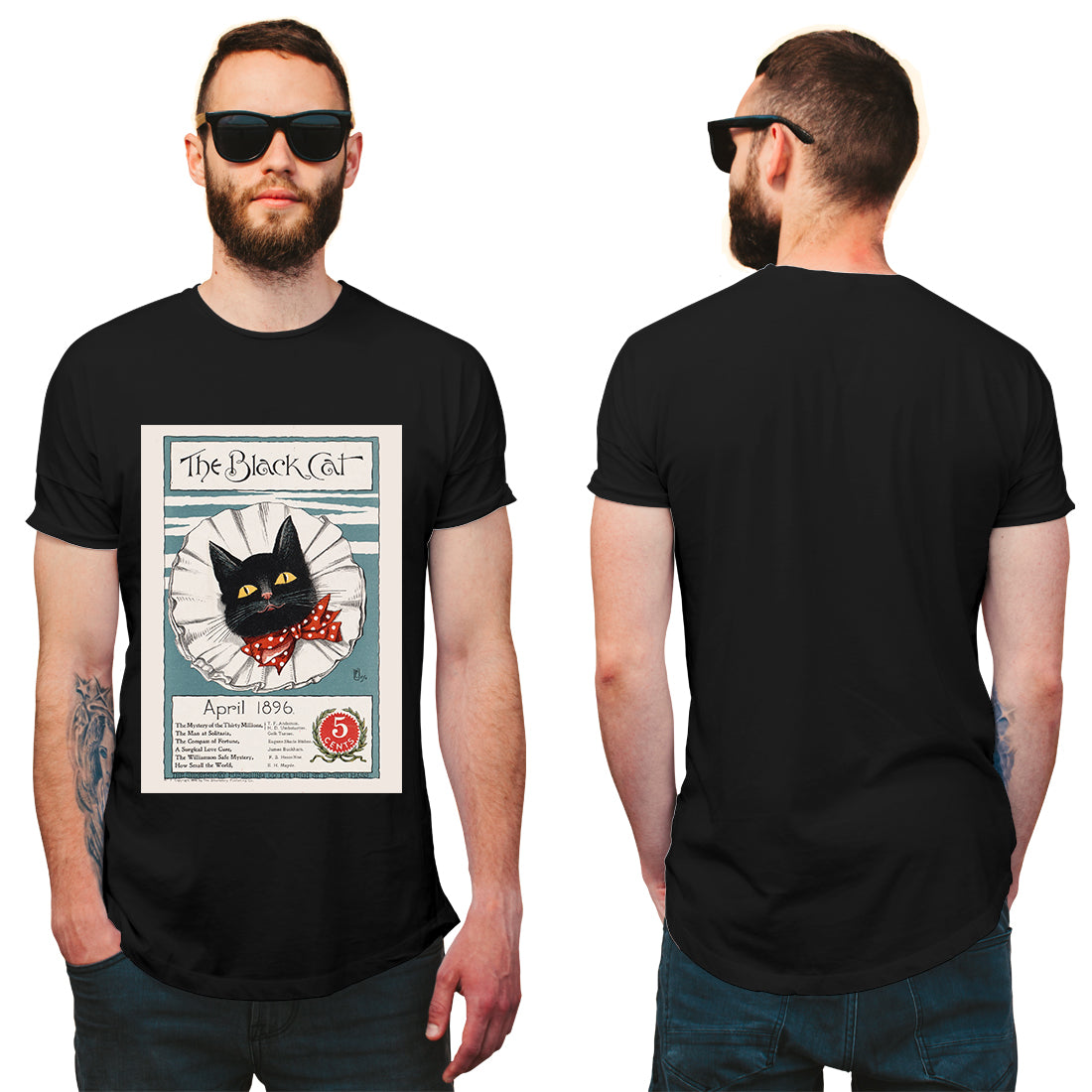 The black cat, April 1896 T-Shirt
