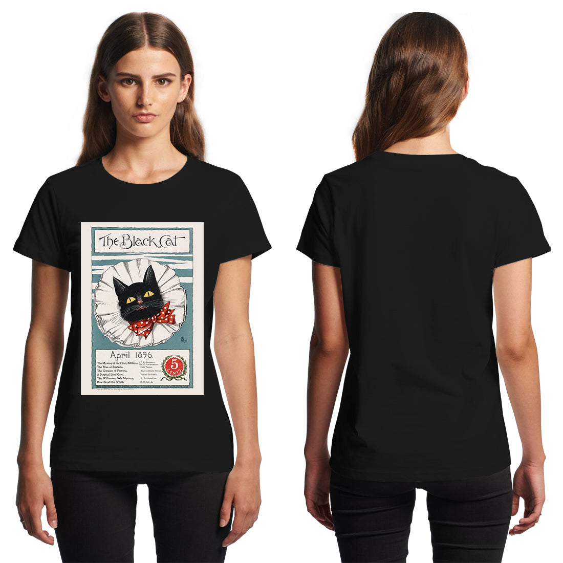 The black cat, April 1896 T-Shirt