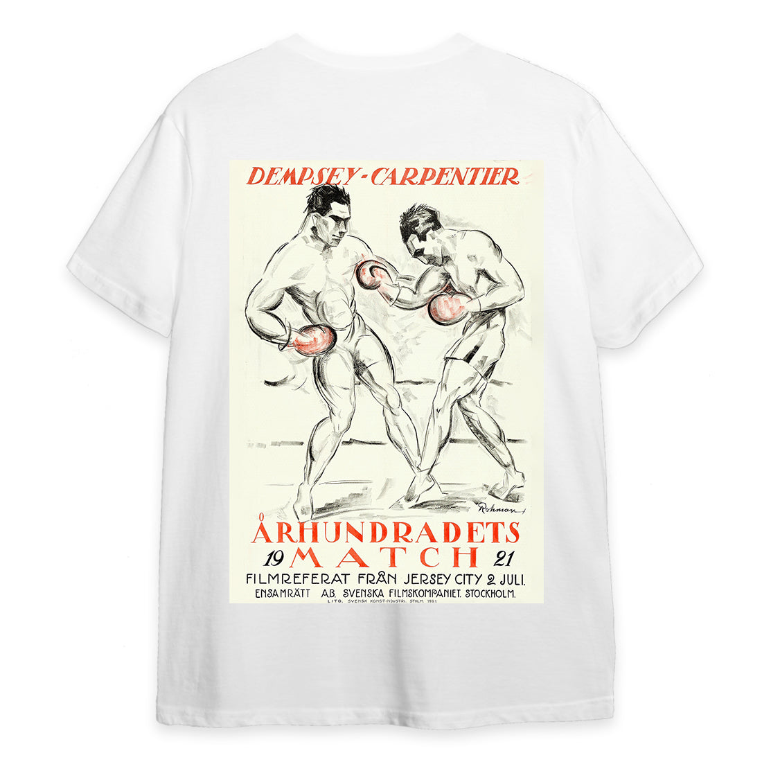 Boxing Poster Dempsey Vs. Carpentier T-Shirt