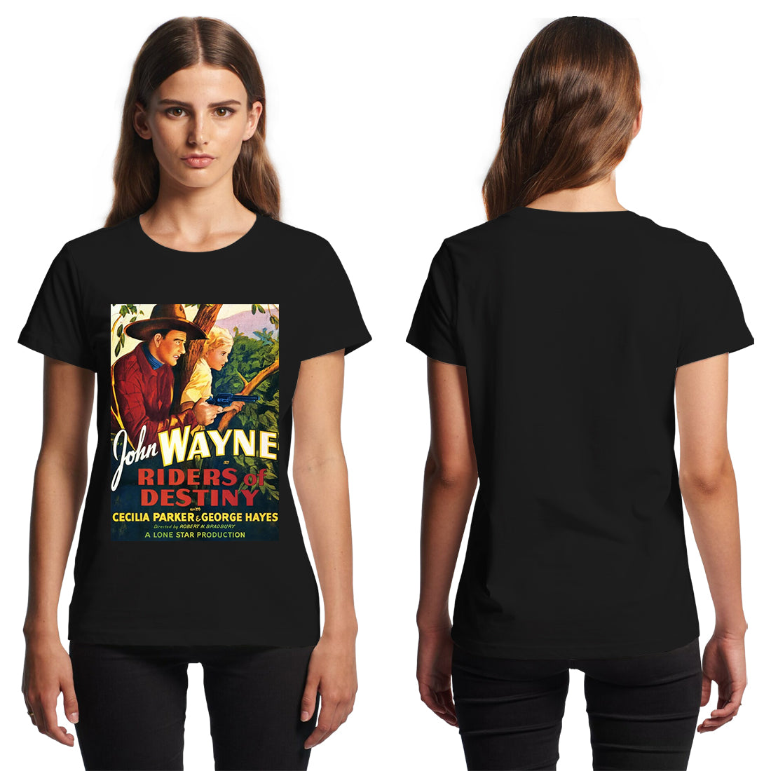 Riders of Destiny 1933, with John Wayne as a singing cowboy T-Shirt
