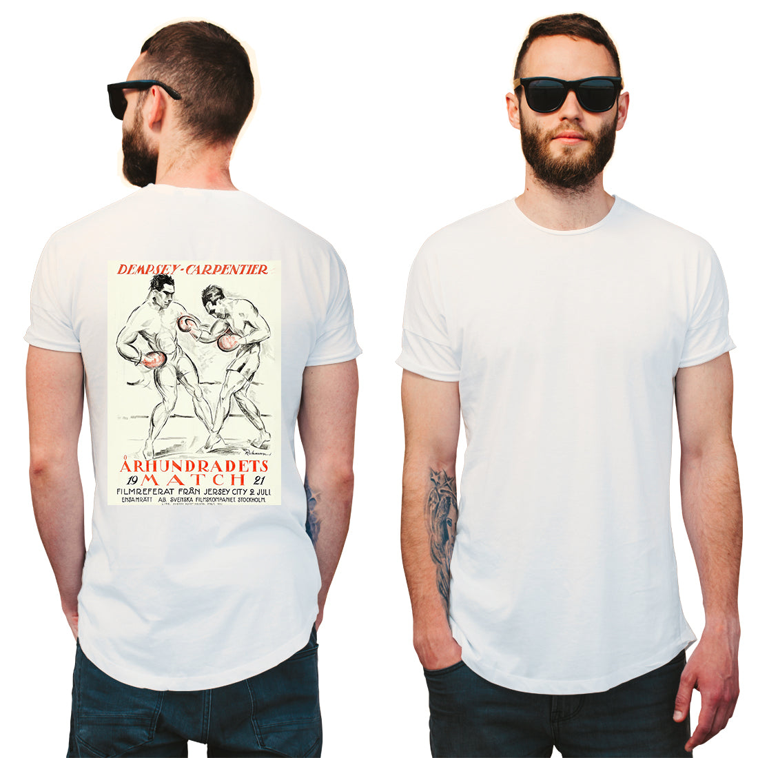 Boxing Poster Dempsey Vs. Carpentier T-Shirt