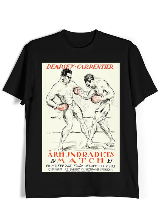 Boxing Poster Dempsey Vs. Carpentier T-Shirt